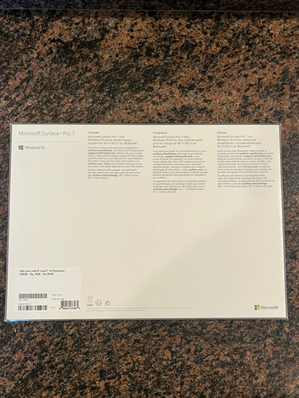 Microsoft Surface Pro 7 Tablet Model 1866 New